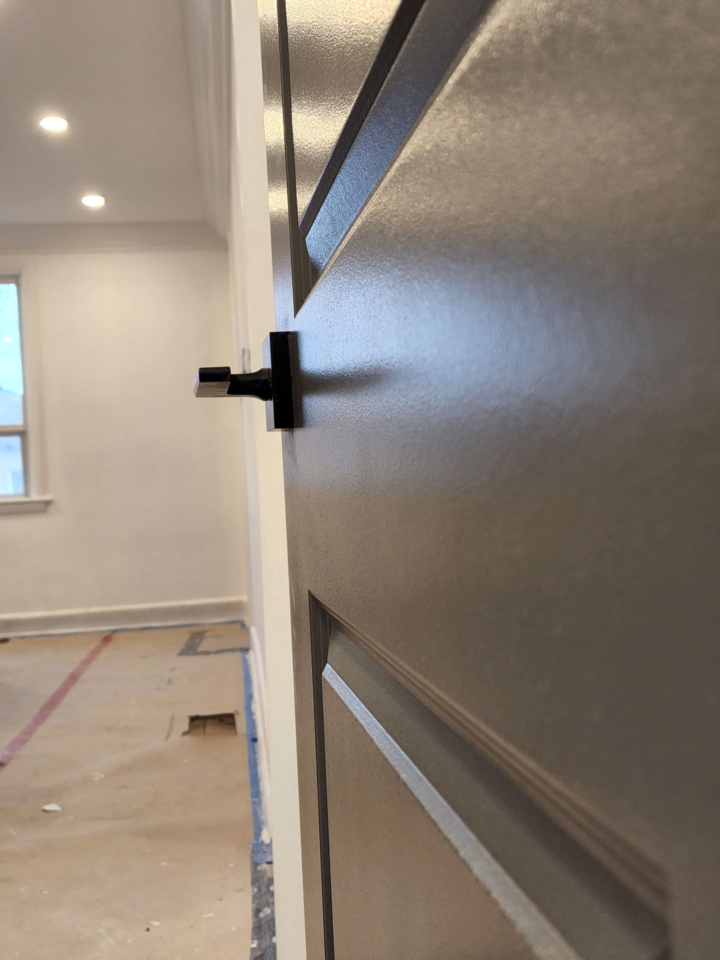 Black door painted, Hamilton