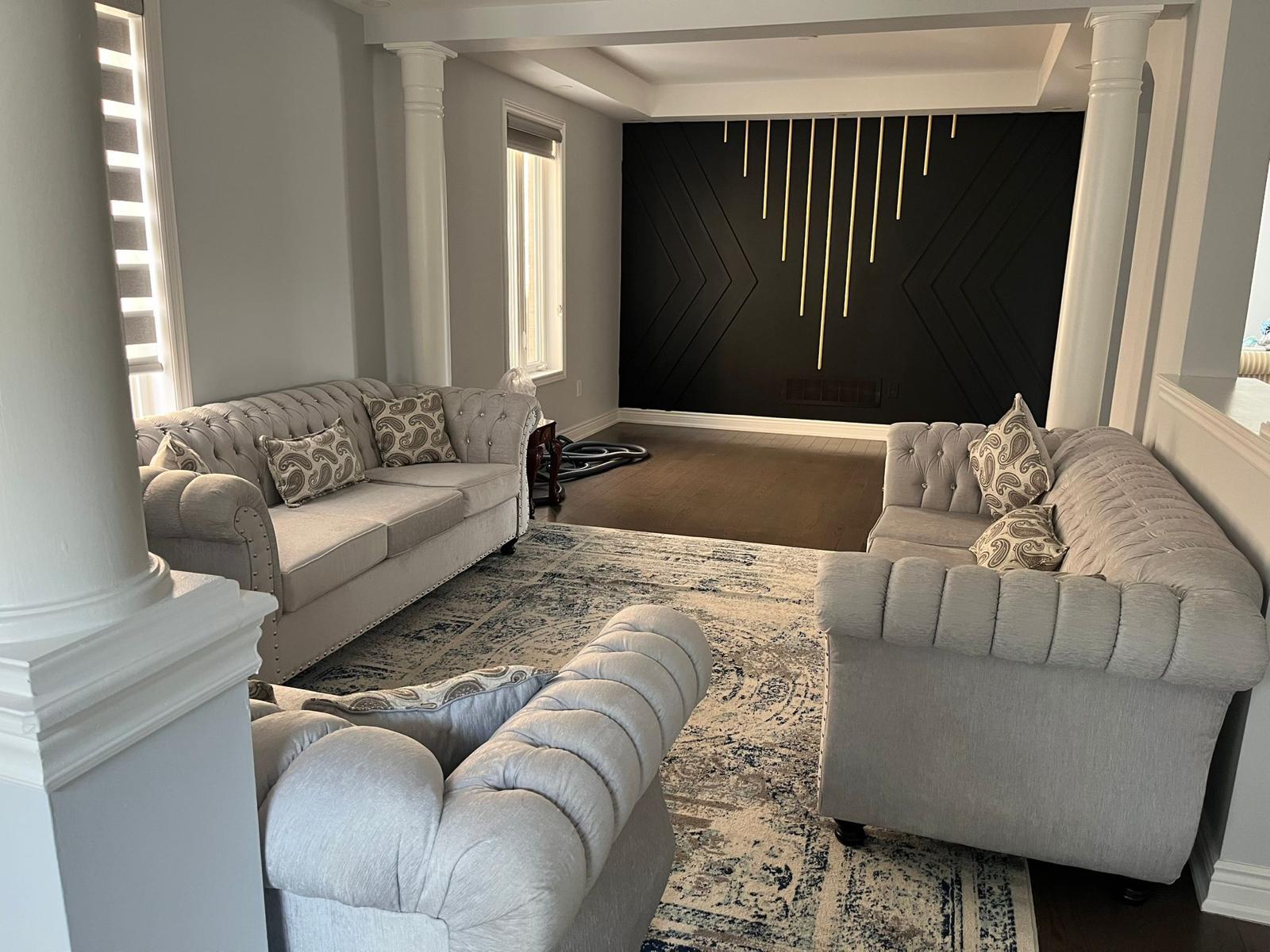 custom living room feature wall, Brampton